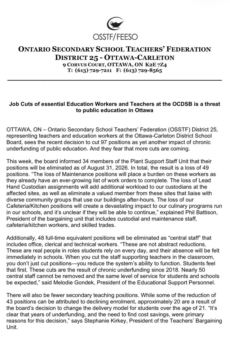 Evan Cooper- MSO D25 OSSTF TBU 2019-2027 tweet media