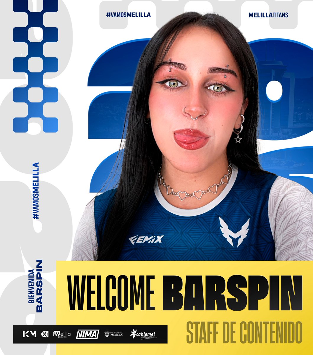 MelillaTitans's tweet photo. 🔵Tenemos nueva compañera en la oficina.

@mssbarspin se incorpora al Staff de Contenido y dará un salto de calidad al proyecto.

¡Bienvenida a Melilla! 💙

#WeAreTitans | #OrgulloMelillense https://t.co/9v5kJ53A90