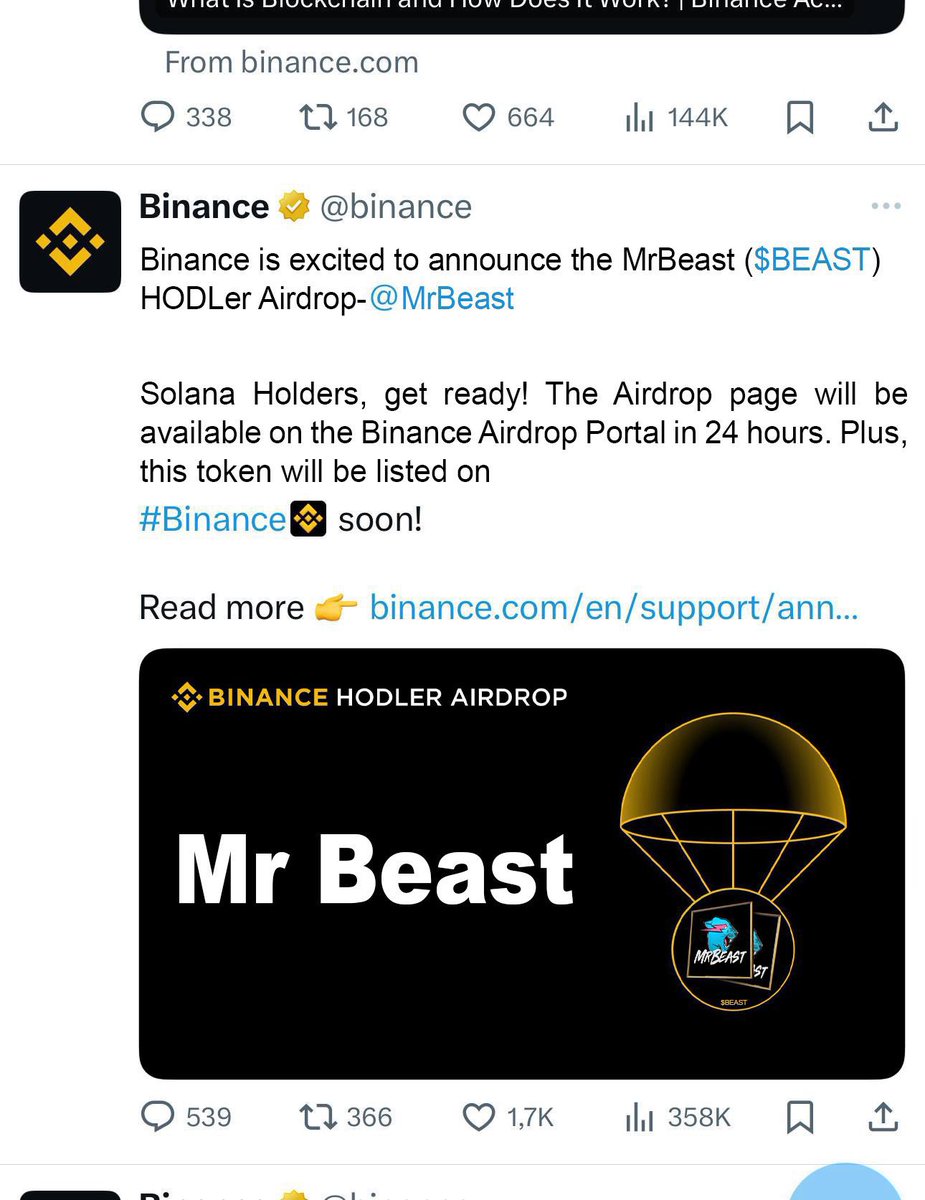 biggiestliberty's tweet photo. 🚨 JUST IN 🚨

Told you all this was coming… and now it’s official. Binance just announced the launch of the MrBeast token ( $BEAST ) 👀🔥

🔗 Official Presale: https://t.co/806todDToc
TG: https://t.co/dsf561zlCE

On launch day, I wanna see the haters crying

The presale was meant to stay private for insiders and members only… but it got leaked on all platforms and now 89% is sold out in just a few days 🚀👀

I told you about the $TRUMP coin at $0.29… now remember the MrBeast coin and thank me at launch