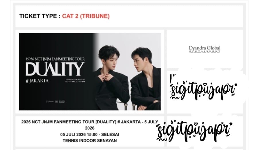 jenobercanda's tweet photo. wts / want to sell
jnjm duality fanmeeting in jakarta day 2

🎫 cat 2 - presale wv
💸 3.400.000

✅fullpay only, no scam
✅diurus sampai fisik
✅all proof
💯trusted 

dm @m0chilor 

t. wtb jeno jaemin nct dream fanmeet wv https://t.co/gRBkPneUx5