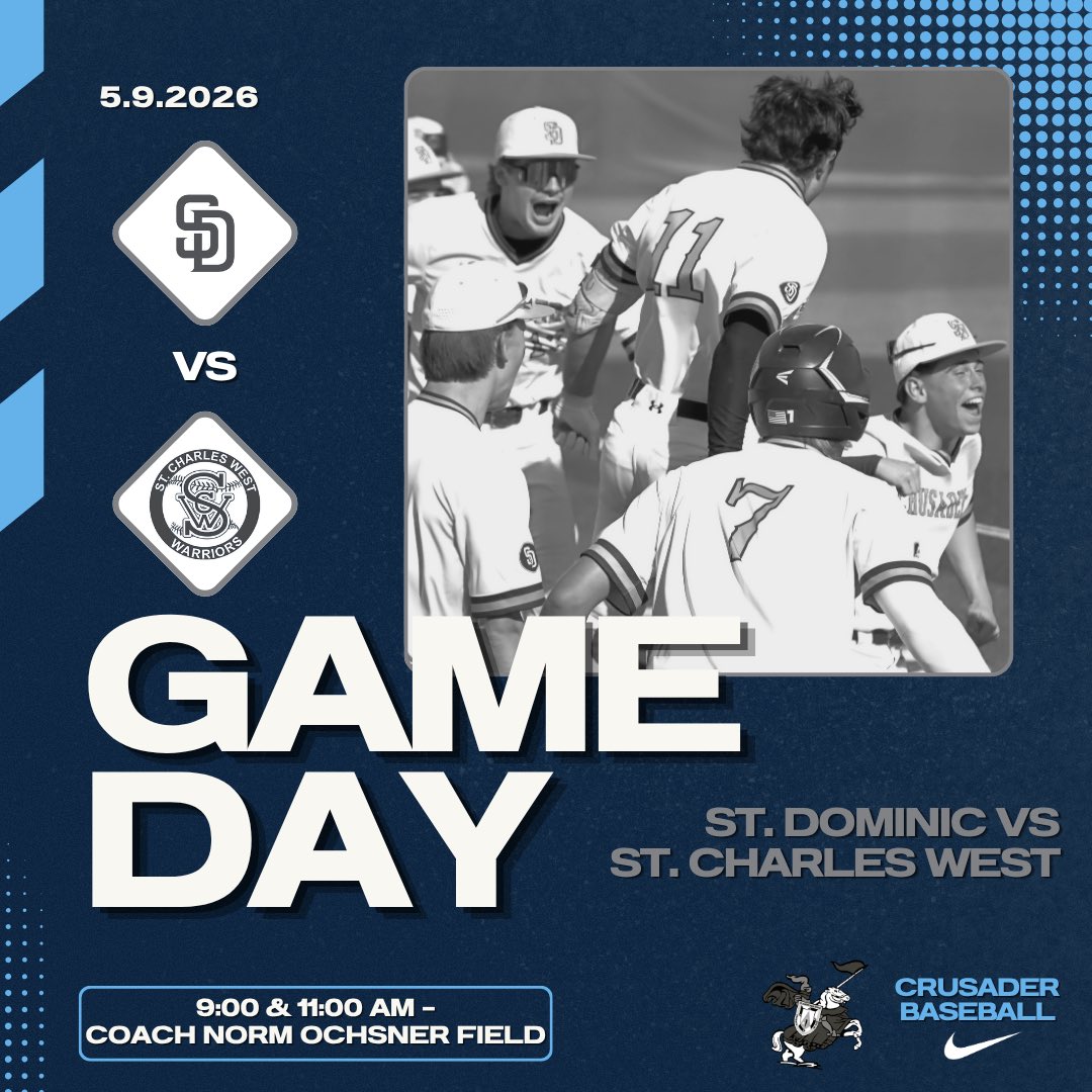 SDHSVBaseball's tweet photo. Doubleheader at home this morning!
π St. Charles West
π 9:00 & 11:00 AM CT
ποΈ Norm Ochsner Field
π OβFallon, MO
#rollsaders #family https://t.co/xCEi9wh4k8