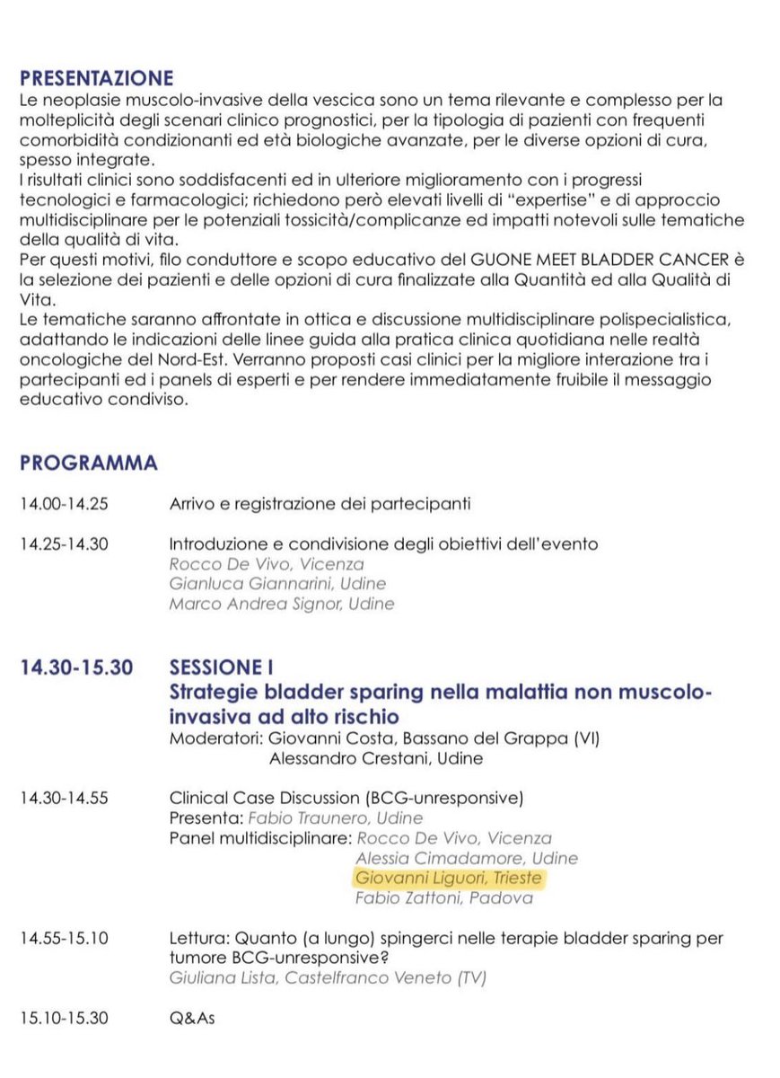 Dept. of Urology | University of Trieste tweet media