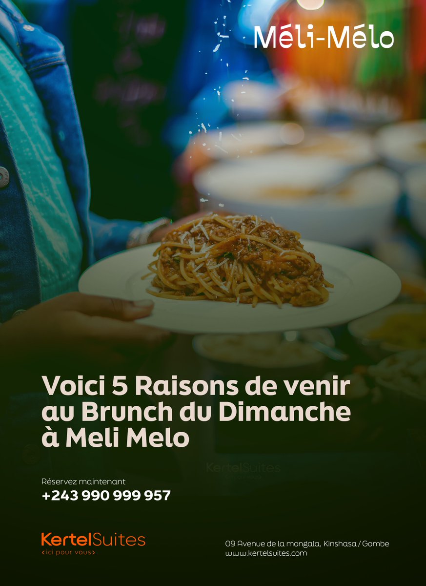 MeliMeloRestau's tweet photo. 🥞✨ 5 raisons de dire OUI au Brunch du Dimanche chez Méli‑Mélo !
👇👇👇

#MeliMelo #BrunchDuDimanche #Brunch #FamilyBrunch #IciPourVous https://t.co/rJ7UERLJkI