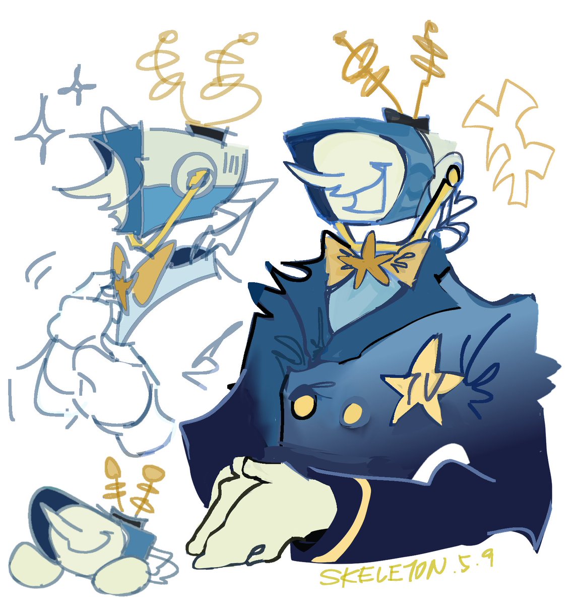 Skeleton. 蚀茧 tweet media