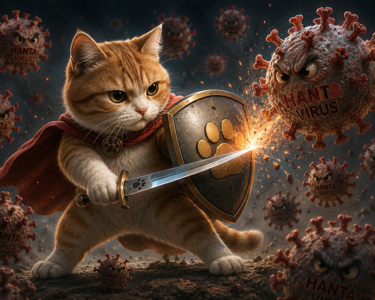 thewhitefil's tweet photo. Rats panic. 🐀
Virus spreading. 🦠
Cat activated. 🐱
$Pawsitive is doing its job.

#Hantavirüs #memecoin #czbinance #elonmusk https://t.co/aoIV7ERQZy