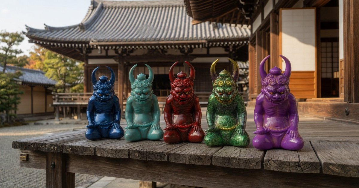 墓場の画廊オンラインで銀印本舗さんのオニデーシ紫炎を購入👹 今は