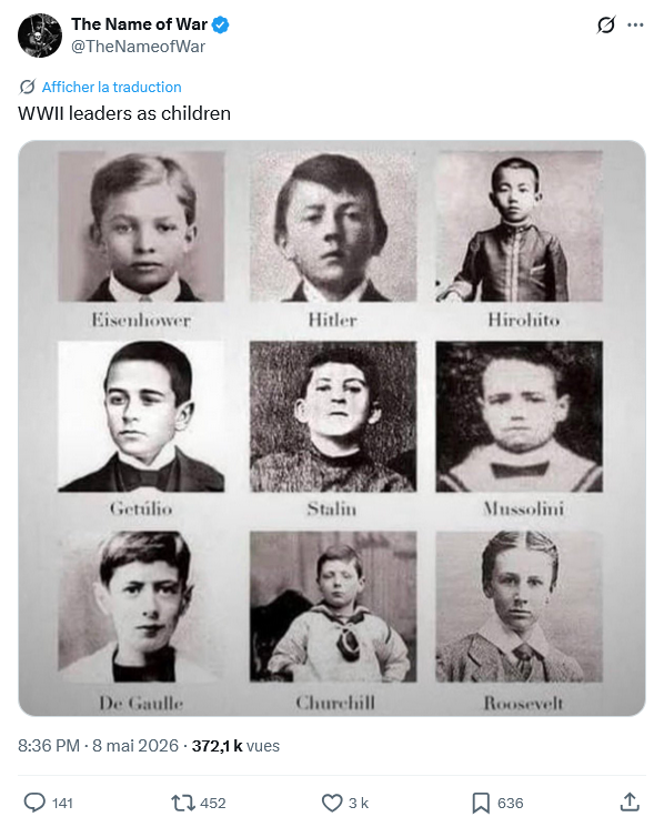 <a href="/TheNameofWar/">The Name of War</a> Leaders de la Seconde Guerre mondiale enfants