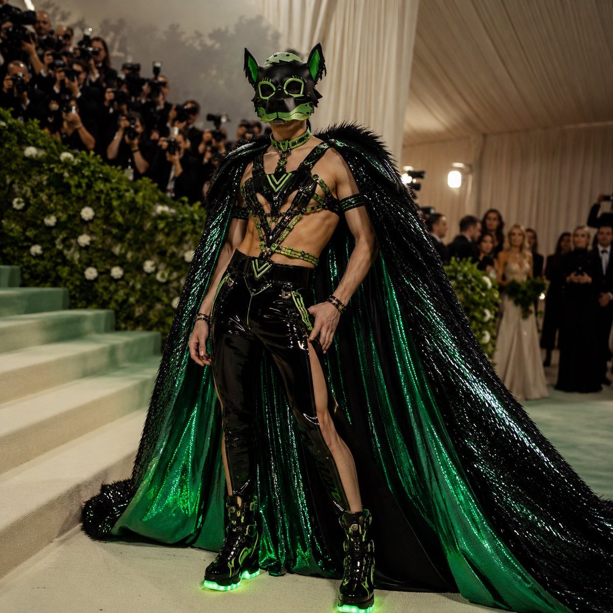 simovelgarn's tweet photo. A Puppy at #metgala 
#puppyplay https://t.co/Bh0r5jCiVa