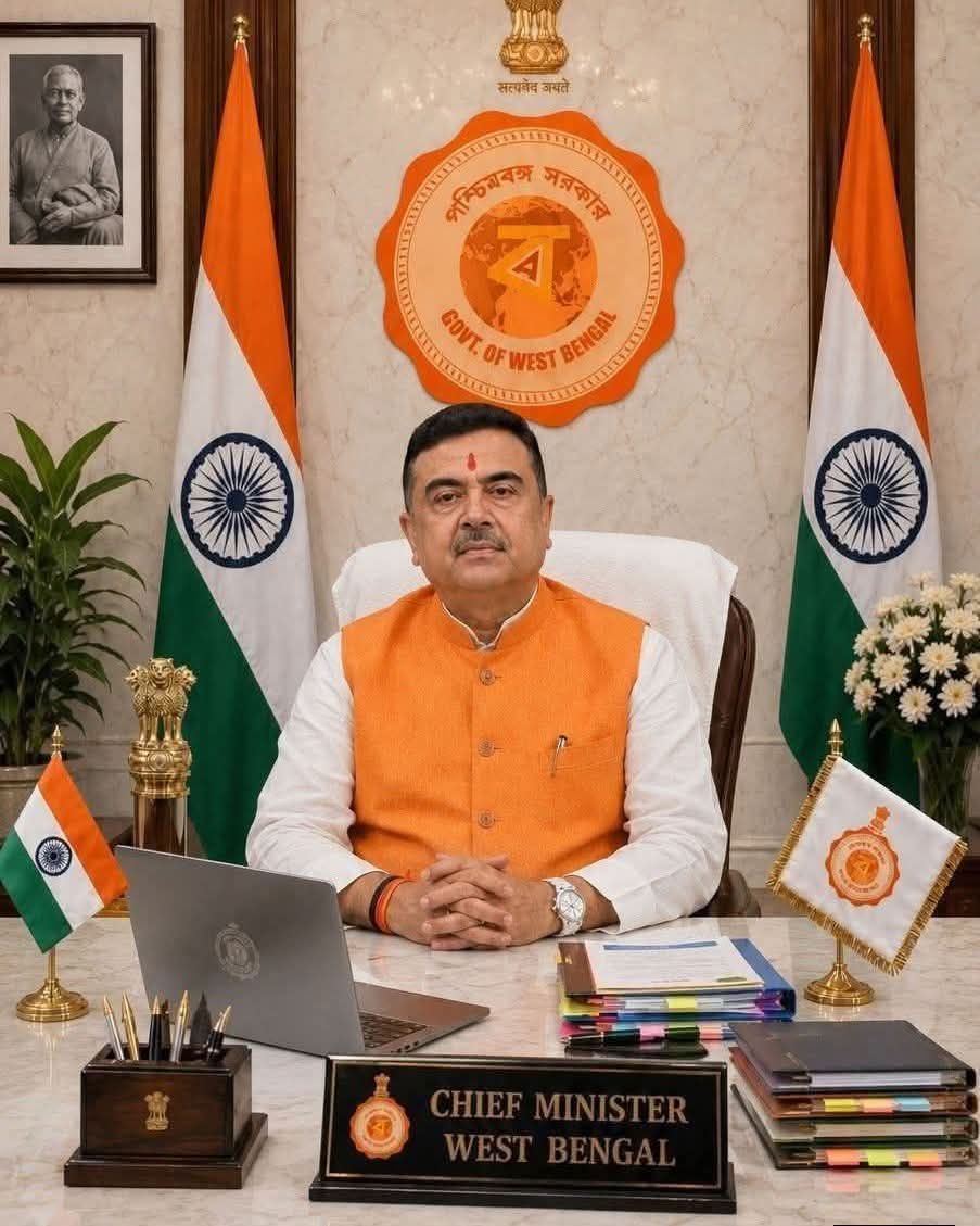 পশ্চিমবঙ্গের নতুন মুখ্যমন্ত্রী শ্রী শুভেন্দু অধিকারী মহাশয়কে অভিনন্দন জানাই।