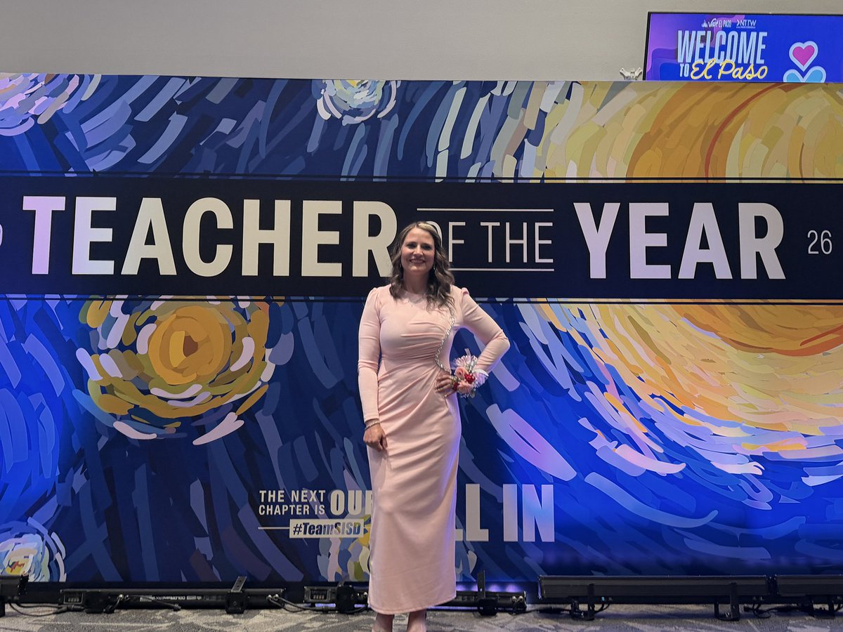 LPedregon_JHS's tweet photo. Congratulations Ms. Sky 🎉 Hambric SPED Department is extremely proud of you. 
#HawkPride
#TOY
#Elite8Finalist https://t.co/ey5VlNFKsZ