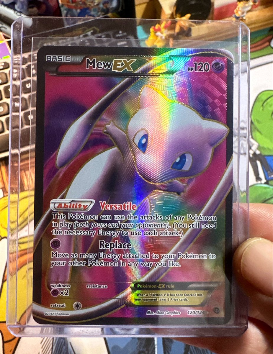I love the texture on this Mew ex, one of the few more modern cards in my PC. What's your favorite Pokemon card from between 2012 and 2016?? I love the texture on this Mew ex, one of the few more modern cards in my PC. What's your favorite Pokemon card from between 2012 and 2016??
