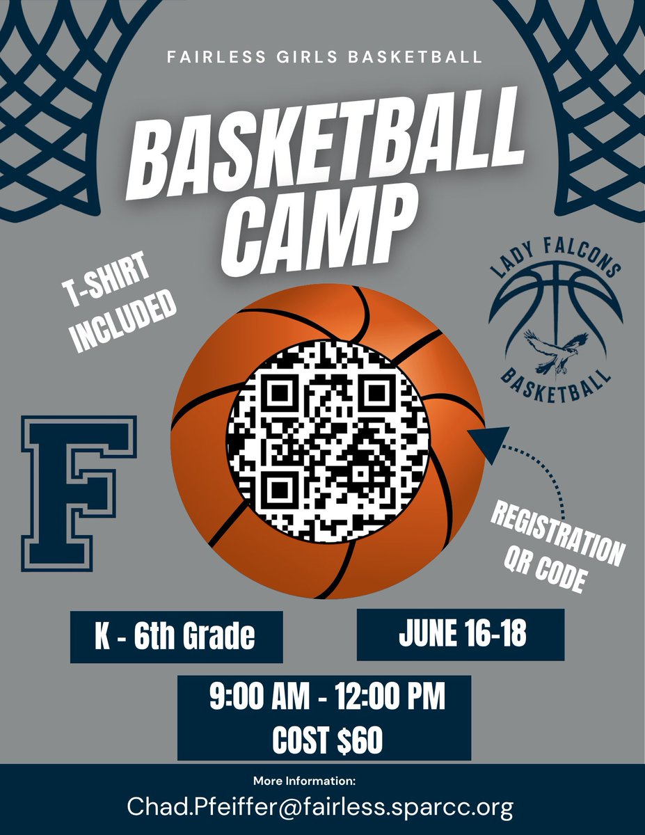 FHSFalconsHoops's tweet photo. Over a month away from our GBK 🏀 youth camp!!!  Get signed up today and join in on the FUN with our coaching staff and High School girls basketball players!! #GoFalcons https://t.co/0RUw82JUWU