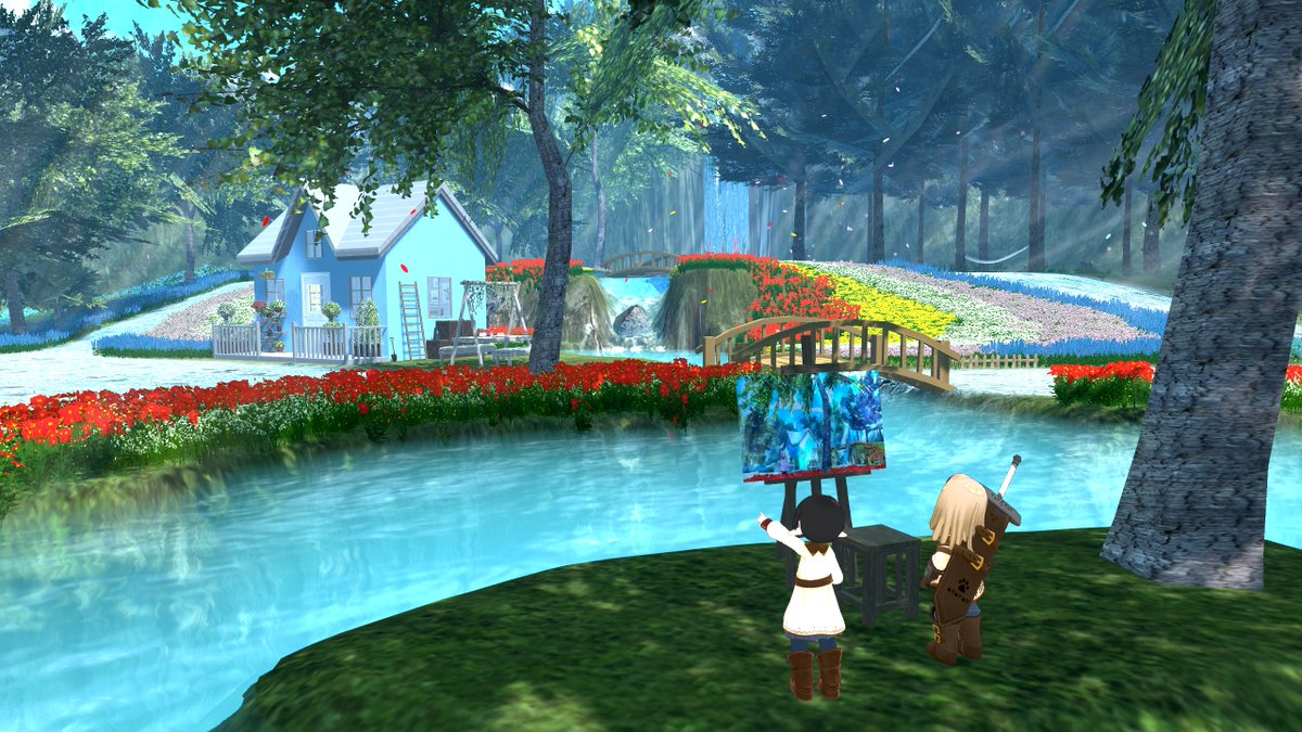 ImAtWorkRN_'s tweet photo. 冒険者ID: 502. Nano. Party leader.
冒険者ID: 500. Raylks.
クエストID： 0205.

Mission Complete!

Today we found a beautiful home with blooming flowers and a painting., and sando.

#クエスト報告_アトラス #VRchat #Kipfel https://t.co/2QVUN5hkIE