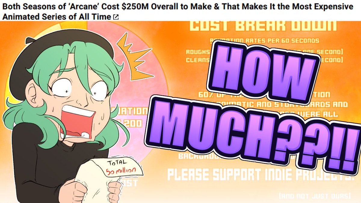 ItsFionapollo's tweet photo. NEW VIDEO TONIGHT 9PM GMT looking into the cost of animation! Link will be shared when live https://t.co/WjQkmc5UhY