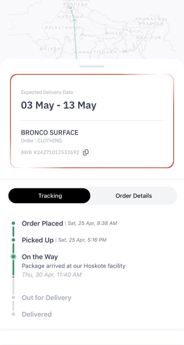 vikashali's tweet photo. @delhivery Hello Team, your team is holding on to my package AWB#24271012532692 since last 10 days with no clear status on when it will be delivered. Every day they are extending the expected delivery date. Can you send it through Porter instead? https://t.co/wsYcG0wbNF