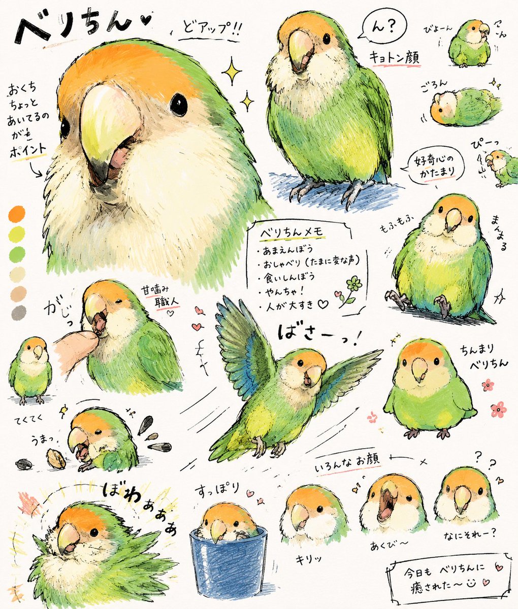 5PiUXALTPYWFf6H's tweet photo. べりびび、リベンジ！

何気に小さい絵がかわいすぎる
たべもの発見！べりっっ、とか意味不明すぎてかわいい https://t.co/CKrROs81rz