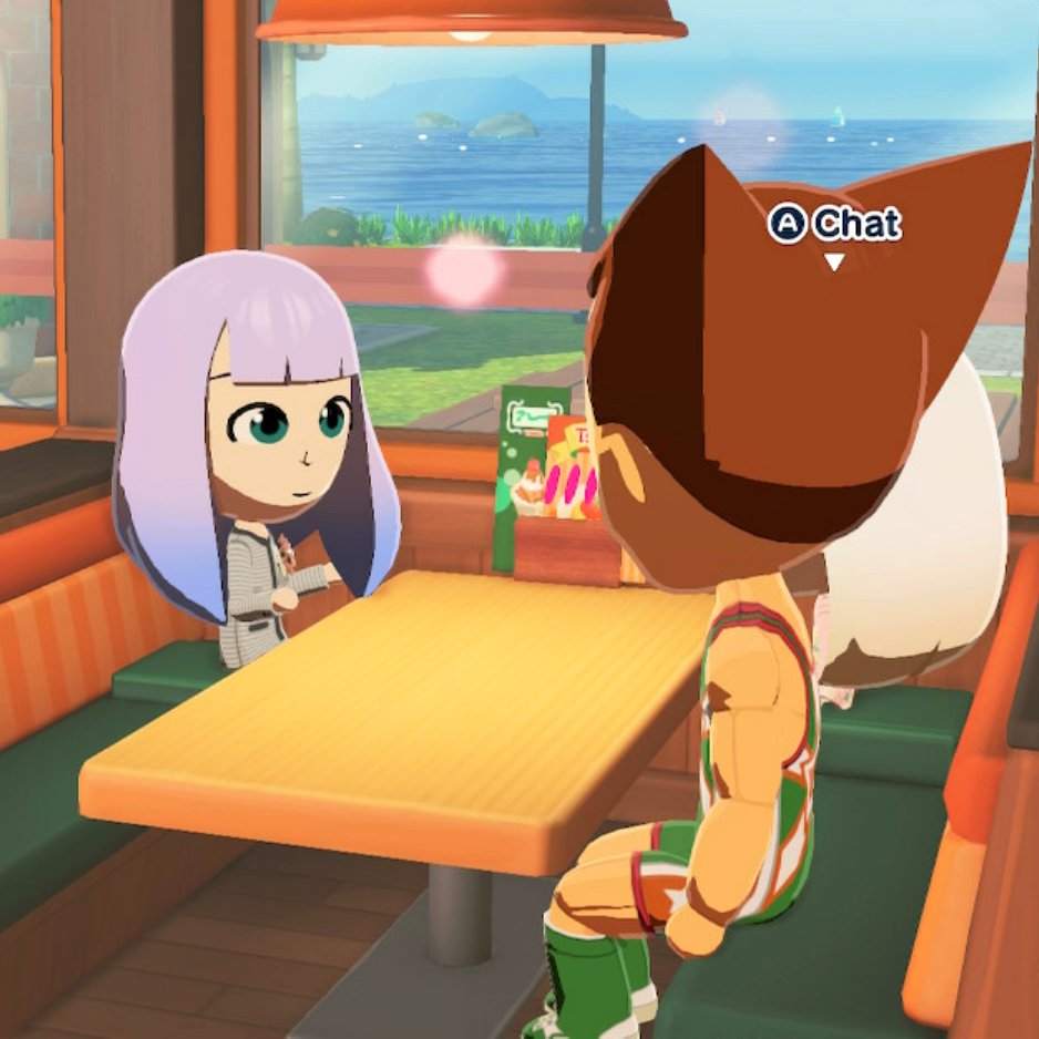 Omg I just realised miis in the restaurant will have booster seats if they're too short