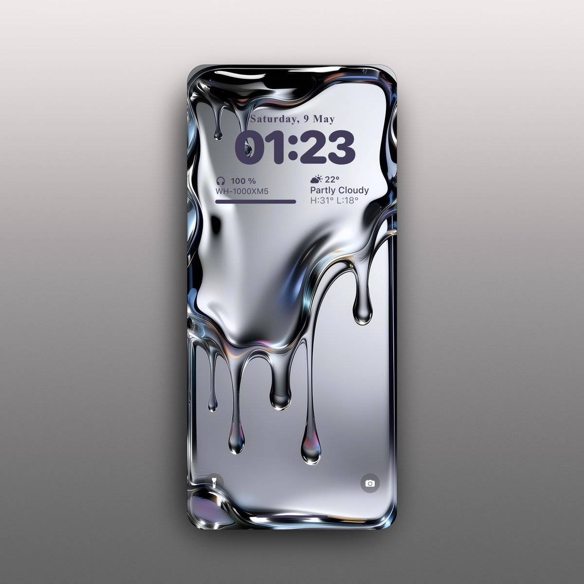 Nythis110929's tweet photo. Liquid Chrome Background ✨ https://t.co/VYVKabU0MK