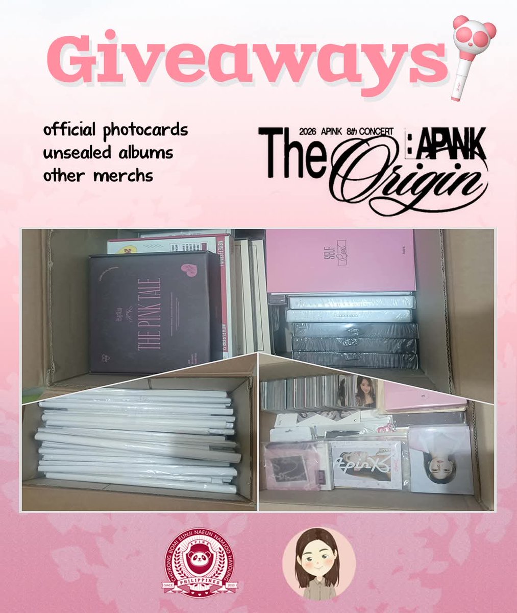 Fan support by <a href="/Apink_PH/">Apink Philippines</a> × <a href="/meungcart/">MeungJi</a> 💖

📍 UP Theater (exact location TBA) 🕛 12:00 NN onwards

See you, PANDAs! 🐼💕

#TheOriginApinkInManila #ApinkInManila