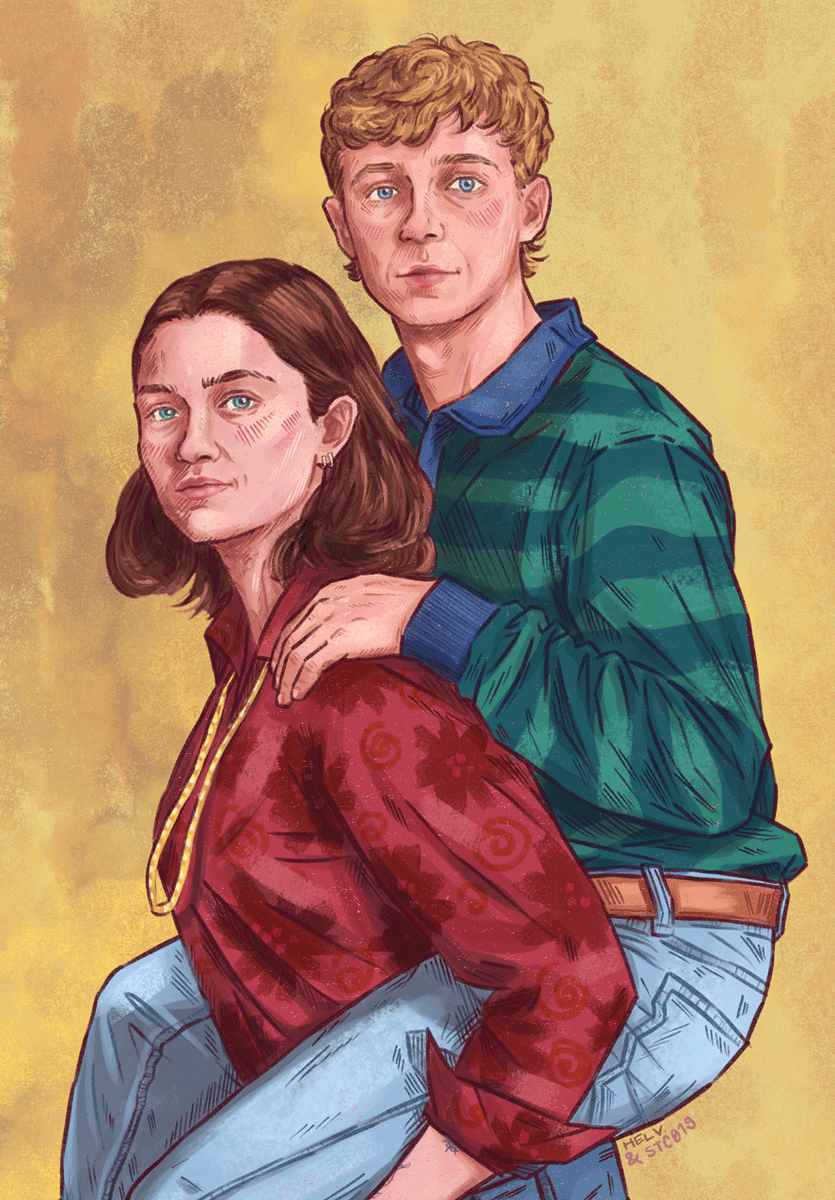 ✨The Siblings of all times ✨a collab drawn by the talented <a href="/helvyeah1/">helv ✨</a> and colored by me ☺️💖 absolutely delightful art to work with!! thank you Helv! <3 #WhitsantosSiblingism forever!! 
#ThePitt #Whitsantos