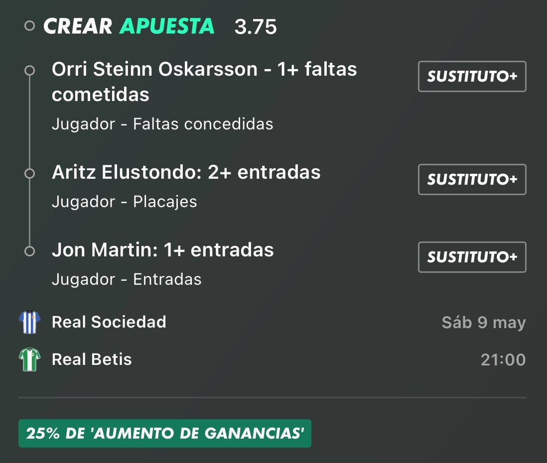 ripxbets's tweet photo. 🍀 Dejo esto por aquí para el aumento de hoy

💰STAKE💰
🟠 Stake 0.5 cuota 3.75 + 25% de aumento https://t.co/QkuOmWMEQe