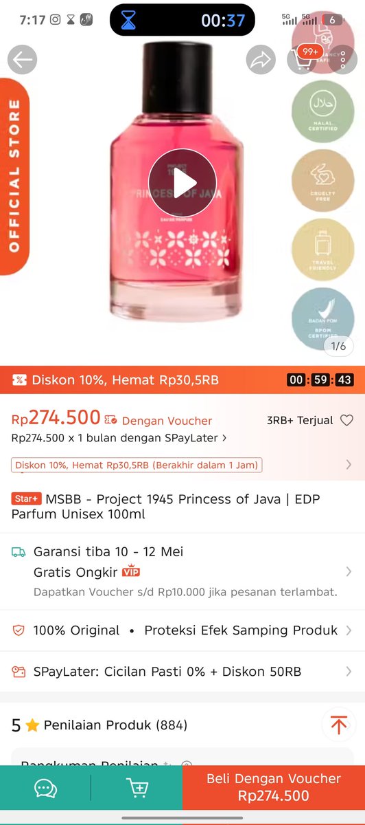WTS PROJECT 1945 EDP Princess of Java 100ml tweet media