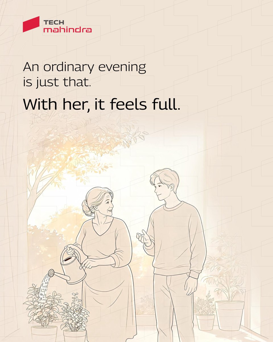 tech_mahindra's tweet photo. Some people don’t change the moment. They change how the moment feels.
❤️
#HappyMothersDay
Celebrating every mother who makes life feel fuller, brighter, and lighter.
#MothersDay #NotJustATag #IamTechM https://t.co/ayBvDCyOVz
