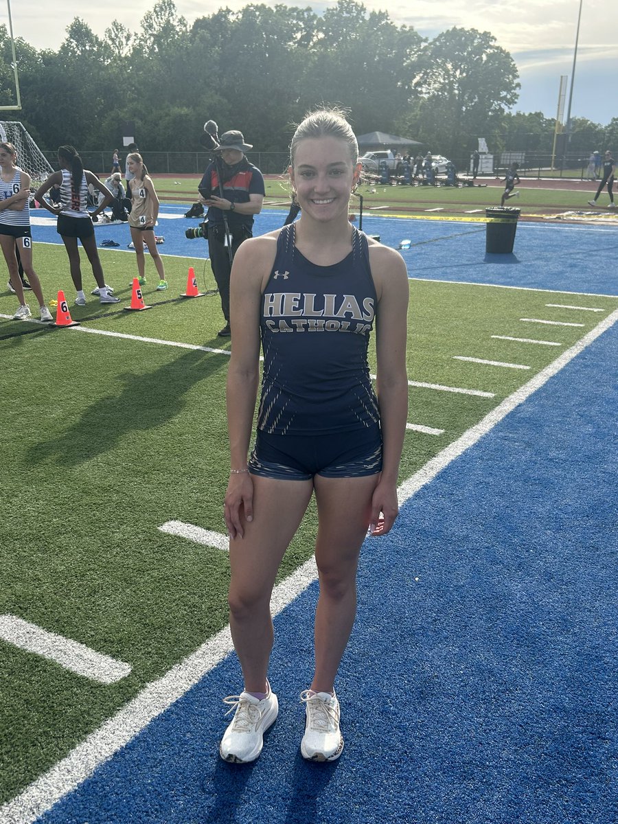 CrusaderTrack's tweet photo. 🔥🎇 SCHOOL RECORDS ALERT 🔥🎇Junior Isla Alfultis takes down two school records at the Hillsboro Invitational! Her time of 14.32 in the 100 hurdles &amp; 55.57 in the 400m are both the best in Helias Catholic history! Way to go Isla! https://t.co/C5U1CvTBre