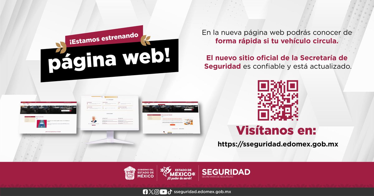 Secretaría de Seguridad del Estado de México tweet media