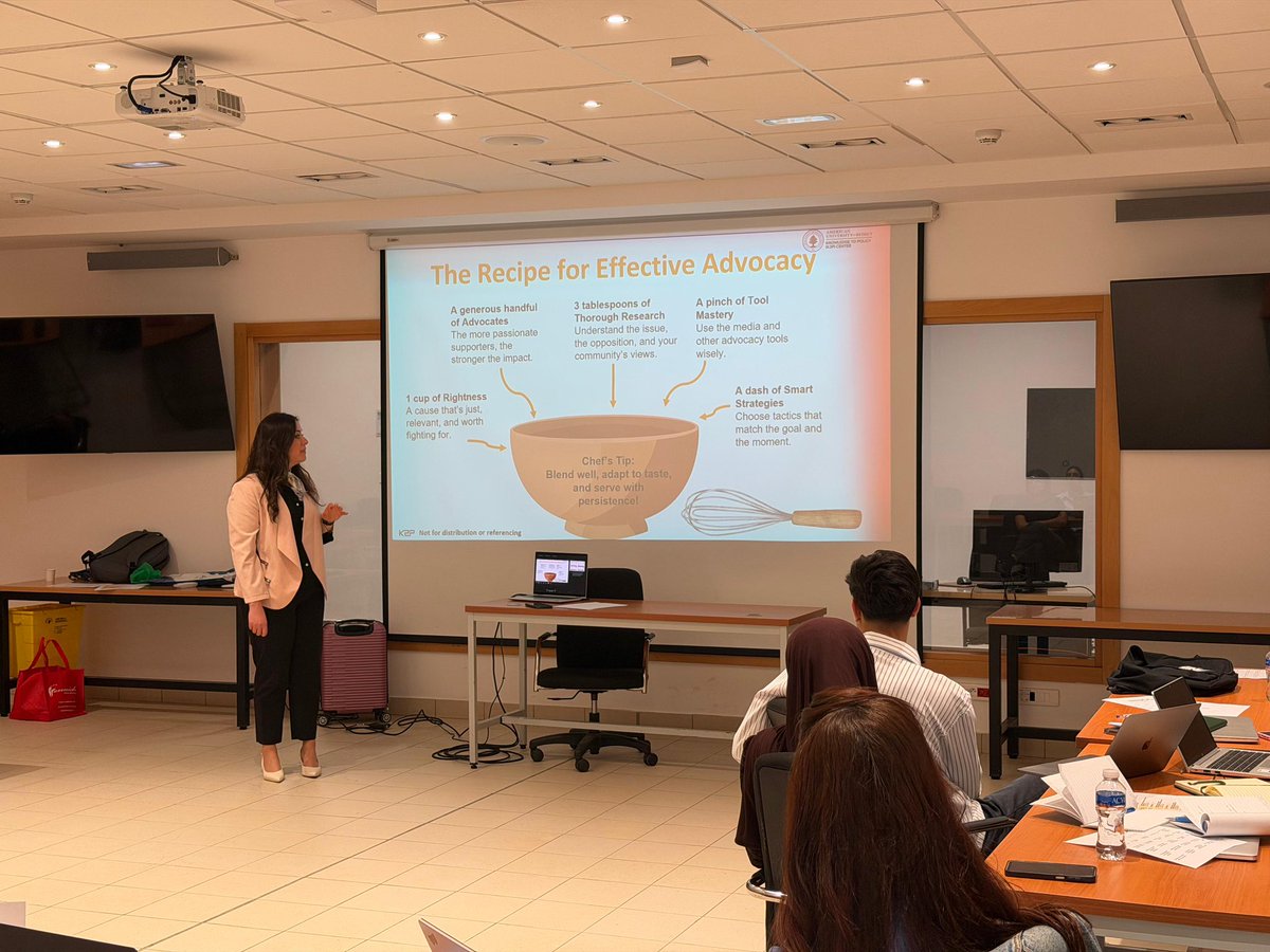 Knowledge to Policy Center - AUB tweet media