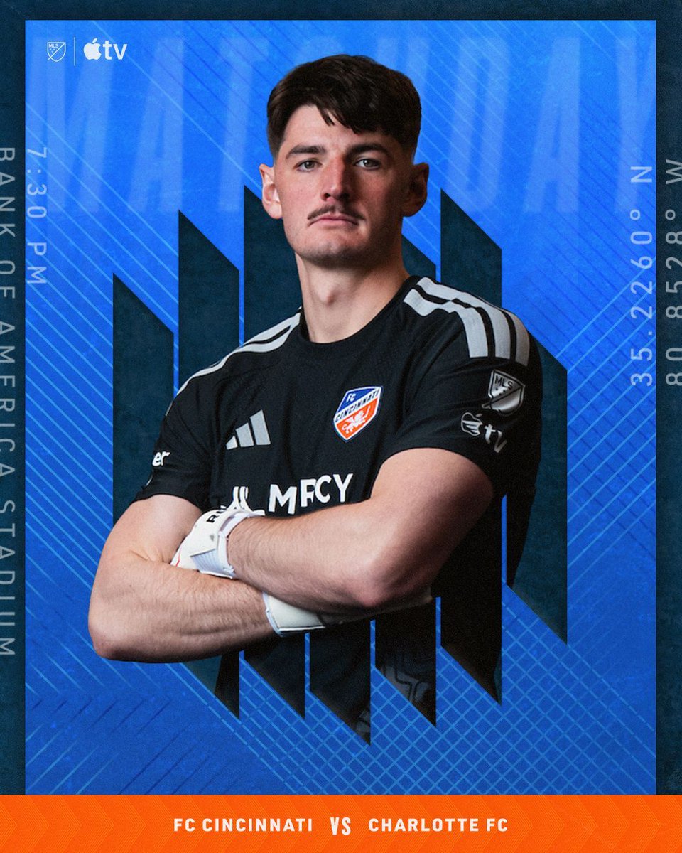 fccincinnati's tweet photo. A Tale of Two Queen Cities! 👑

🆚 Charlotte FC
📍Bank of America Stadium   
⏰ 7:30PM ET https://t.co/H4WvEmwZuw