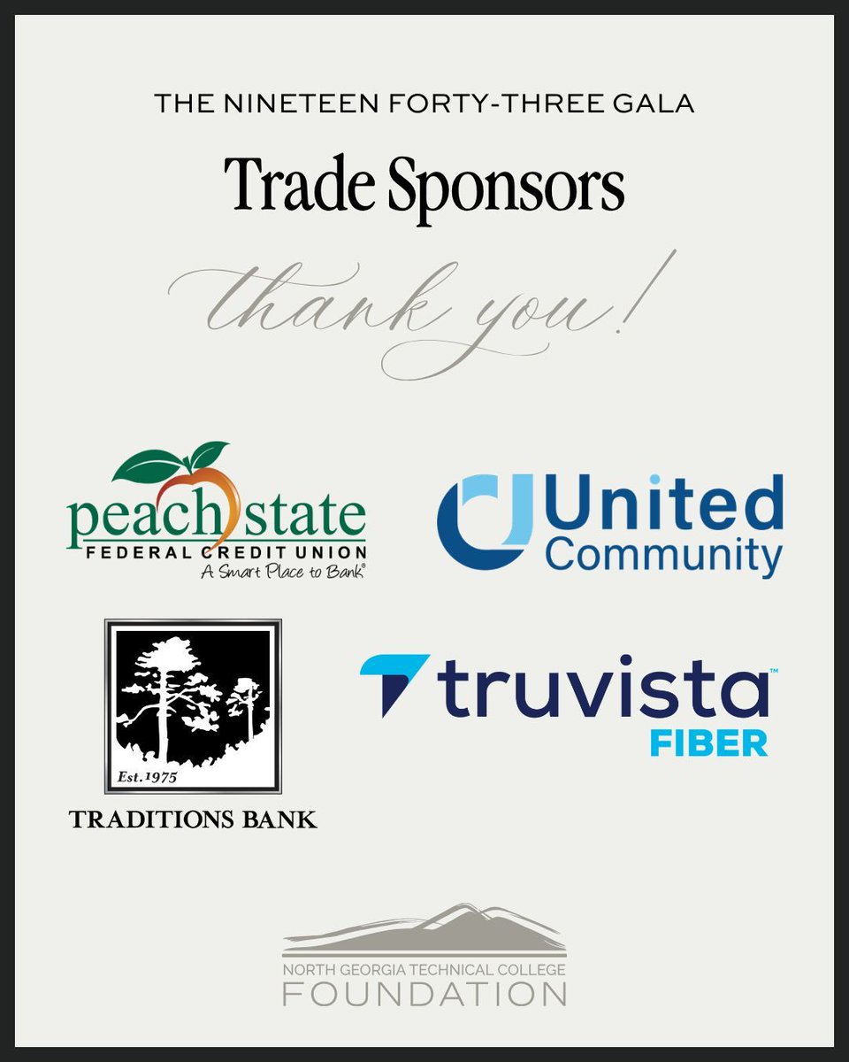 ngtc's tweet photo. Big thanks to our wonderful Trade Sponsors for your support! https://t.co/5a9OZ1hopy