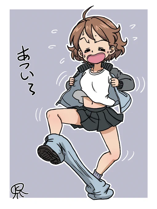 #ガルパン版深夜のお絵描き60分一本勝負_20260509
#ガルパン版深夜のお絵描き60分一本勝負 
お題「レイノ」
最近暑くなってきたので 