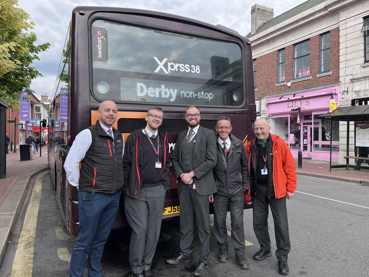KurtCappello's tweet photo. We had a great day out with the Service Delivery team this week, out and about reviewing our products and services, and, more importantly, engaging with our teams and our customers. I thoroughly enjoyed speaking with one of our allestree customers for the entire journey, whilst my team shared views on service delivery, from boarding at the stop right through to the end of the journey experience.

The highlight of my day was popping over to see John, our Xprss38 star at the stop, who told me all about the customers he’d helped that day. His enthusiasm and laughter certainly brightens your day!

We had some really productive conversations and plenty of “food for thought.”

Engaging with your customers and your team is absolutely vital to service delivery and successful products—ditch the desk and get out there!

#teamwork #trentbarton