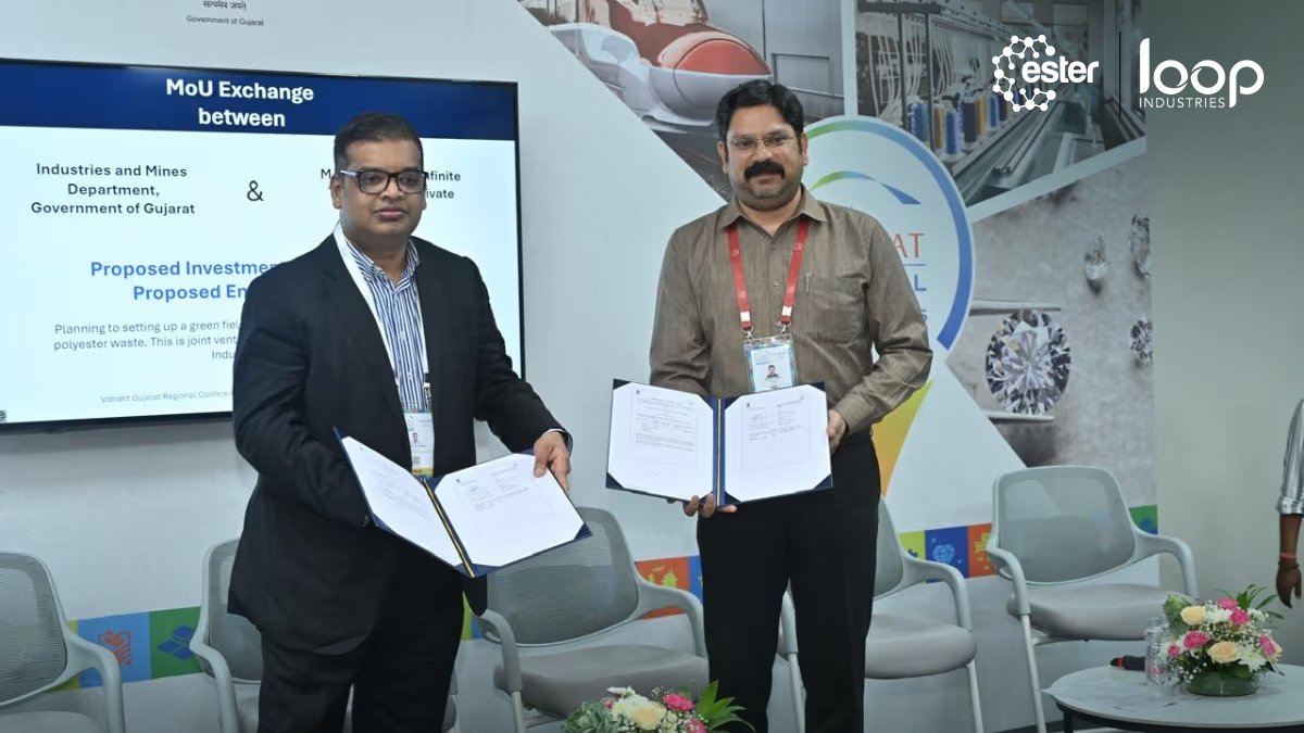 ELITe, our JV with Loop Industries, has signed an MoU with the Government of Gujarat to set up India’s first chemical polyester recycling facility in Bharuch with a proposed ₹1,600 crore investment. The plant will help reduce GHG emissions by ~81%. 

#EsterIndustries #ELITe