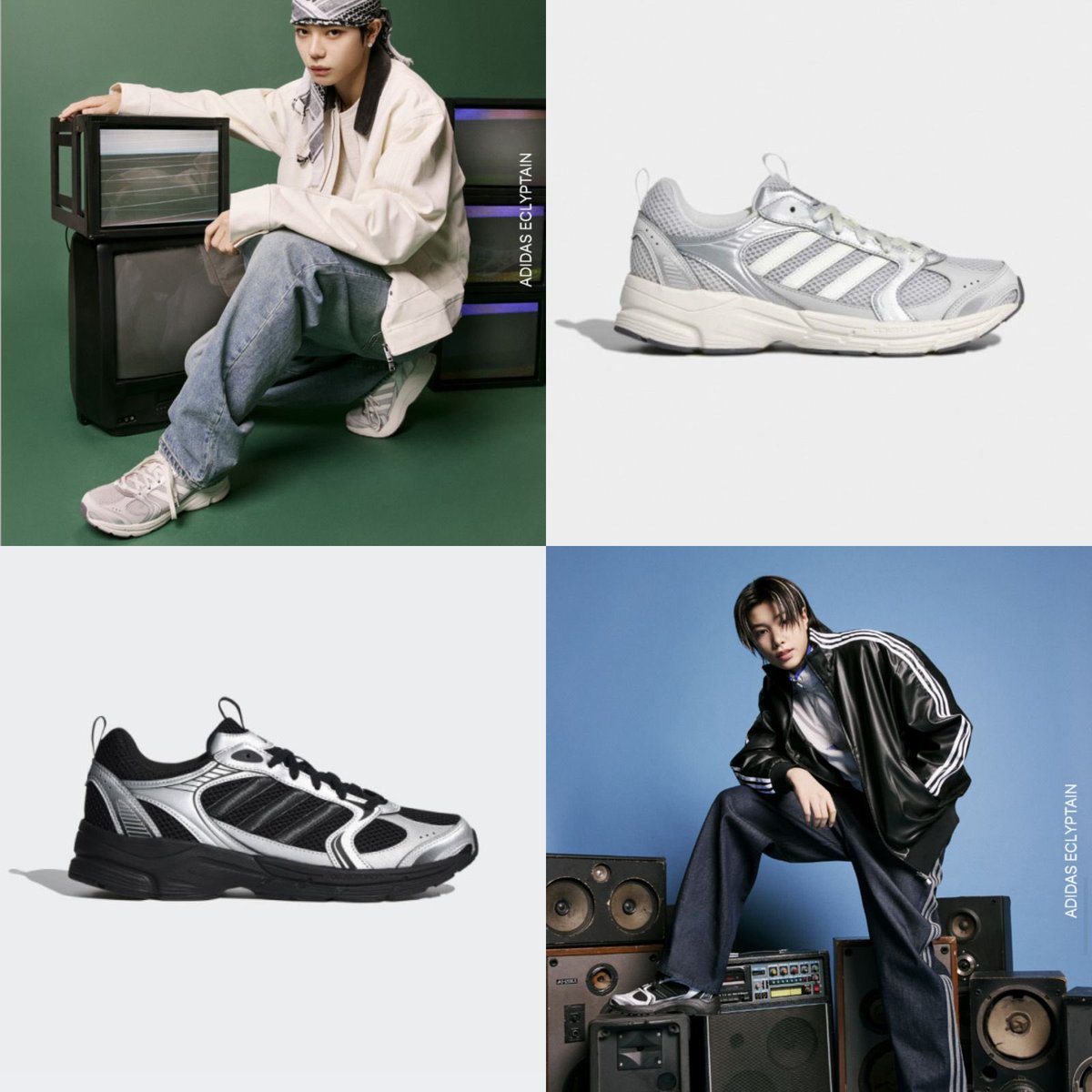 by__pudding's tweet photo. ADIDAS ECLYPTAIN x LNGSHOT
ready INA 13 Mei

📦1.330k with box
👟1.280k no box
— DP 1.000k each
📏size 220-290

COLOR OPTION:
🤍 White/Grey (OHYUL)
🖤 Black/Silver (LOUIS)
🩶 White/Silver (RYUL)
🖤 Black (WOOJIN)

DM to order~🩵

wts jastip handcarry korea abc mart https://t.co/MNozJhYm64