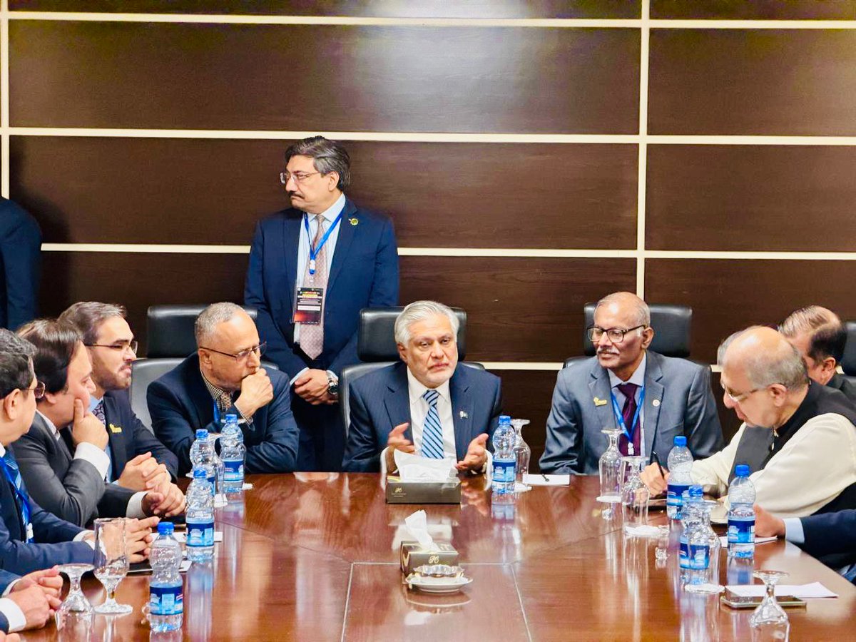 DPM_PK's tweet photo. Deputy Prime Minister / Foreign Minister Senator Mohammad Ishaq Dar @MIshaqDar50 held a meeting on the sidelines of the South Asia Federation of Accountants (SAFA) Conference.  

DPM/FM highlighted the importance of enhancing regional connectivity, expanding economic partnerships, and strengthening cooperation among professional bodies to unlock the region’s full potential.  

He reiterated Pakistan’s constructive role in promoting stability, harmony, and sustainable development, stating that greater collaboration among regional institutions can pave the way for shared growth, innovation, and stronger people-to-people connectivity across South Asia.  

He also reaffirmed Pakistan’s commitment to regional peace, economic cooperation, and deeper engagement among South Asian institutions and professionals to build a more integrated and prosperous region.  

Attendees included: Humayun Kabeer – President SAFA, Prabhin Jah – VP SAFA, Ashfaq Tola @ashfaqtola – Advisor SAFA, Azeem Siddiqui – President ICMAP, N K Mobin – President ICAB, Kauser Alam – President ICMAB, Zeeshan Ijaz – Former VP ICAP, and Tishan Subhasinghe - President ICASL, and other office bearers of the professional bodies of South Asia.