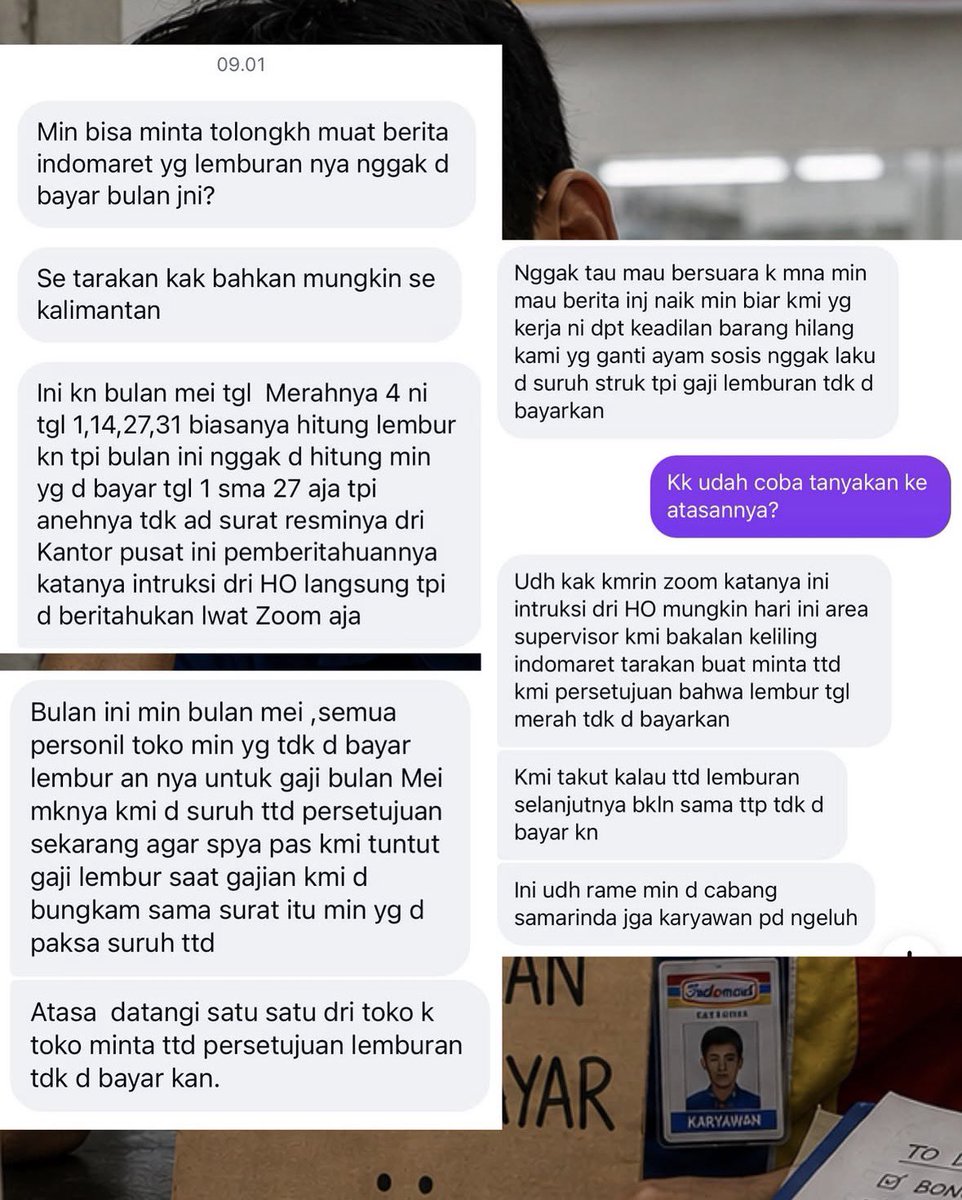 Ccookk_'s tweet photo. Kerja cape cape giliran lemburan gak dibayar 😭😭😭 makin kesini makin kesana dah https://t.co/ut8SNCasNe