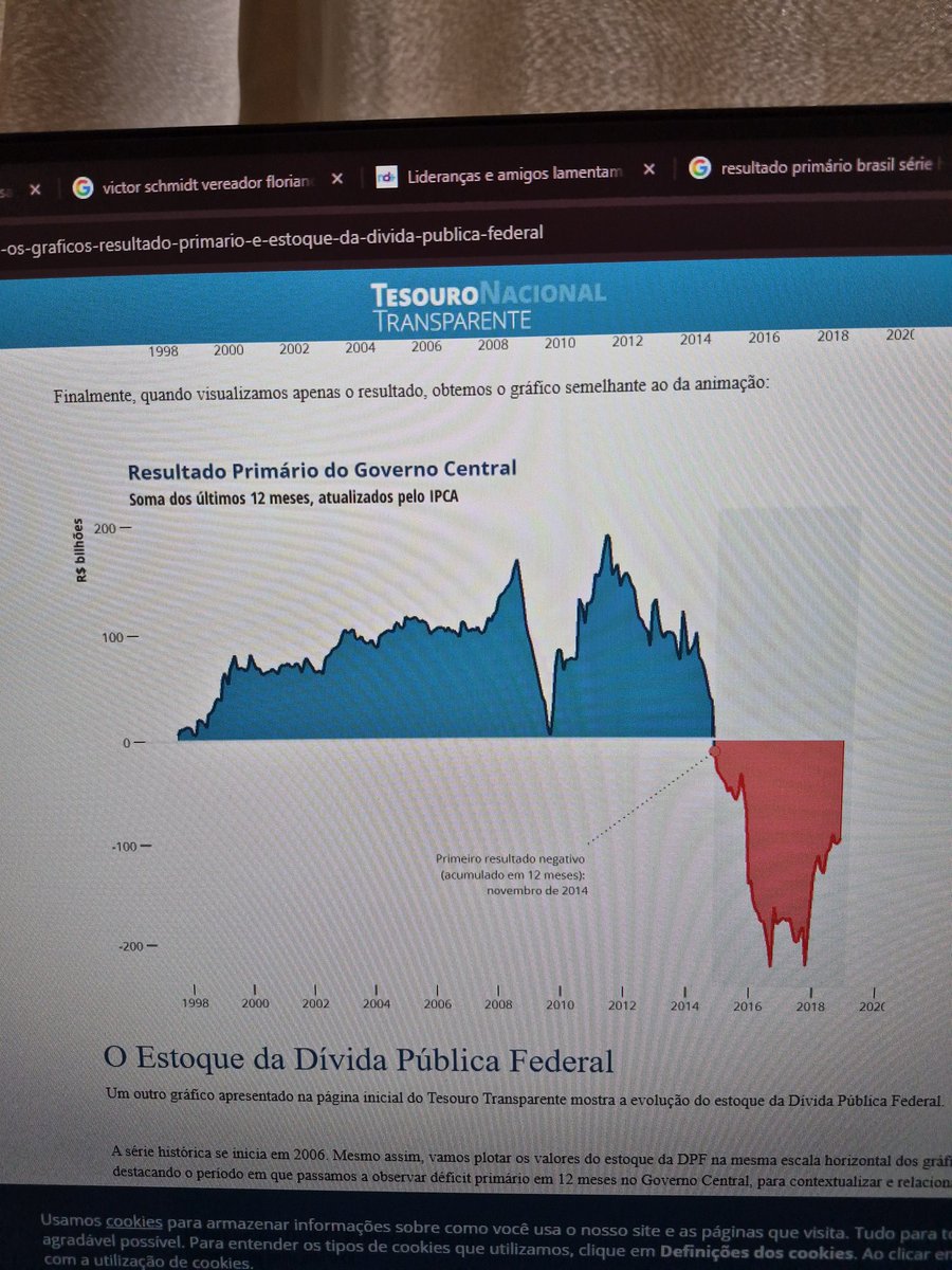 lucashrick's tweet photo. @renatoigor Falso! Economia do jardim de infância! A serie histórica apresenta resultado primário (receitas menos despesas) desde pelo menos 1998 até 2014!!!! Lembre como eram as taxas de juros! https://t.co/929dMS8WDu