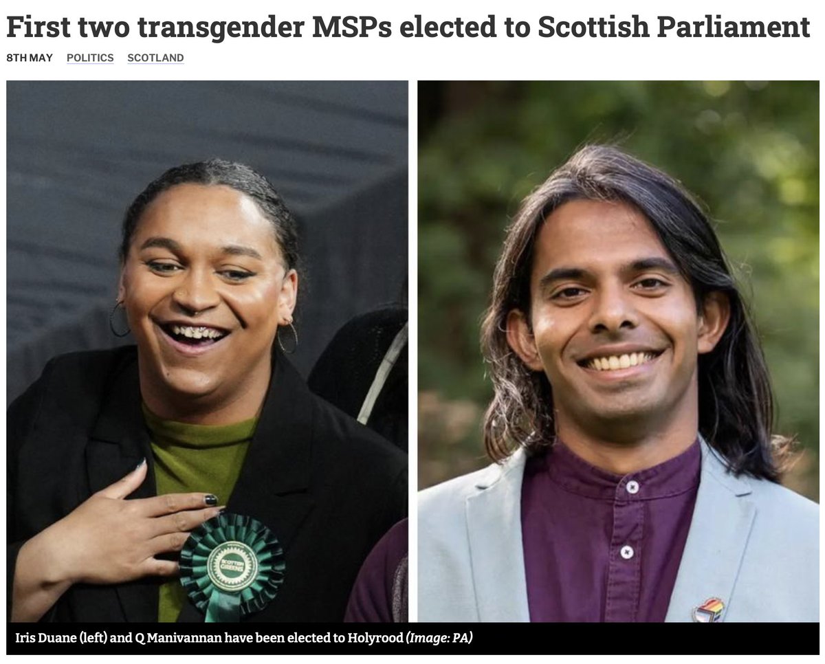JK Rowling is now represented by a trans person, Dr. Q Manivannan, in the Scottish Parliament
