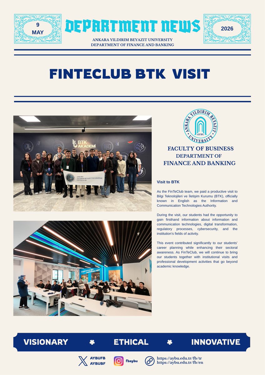AYBU Finance and Banking tweet media