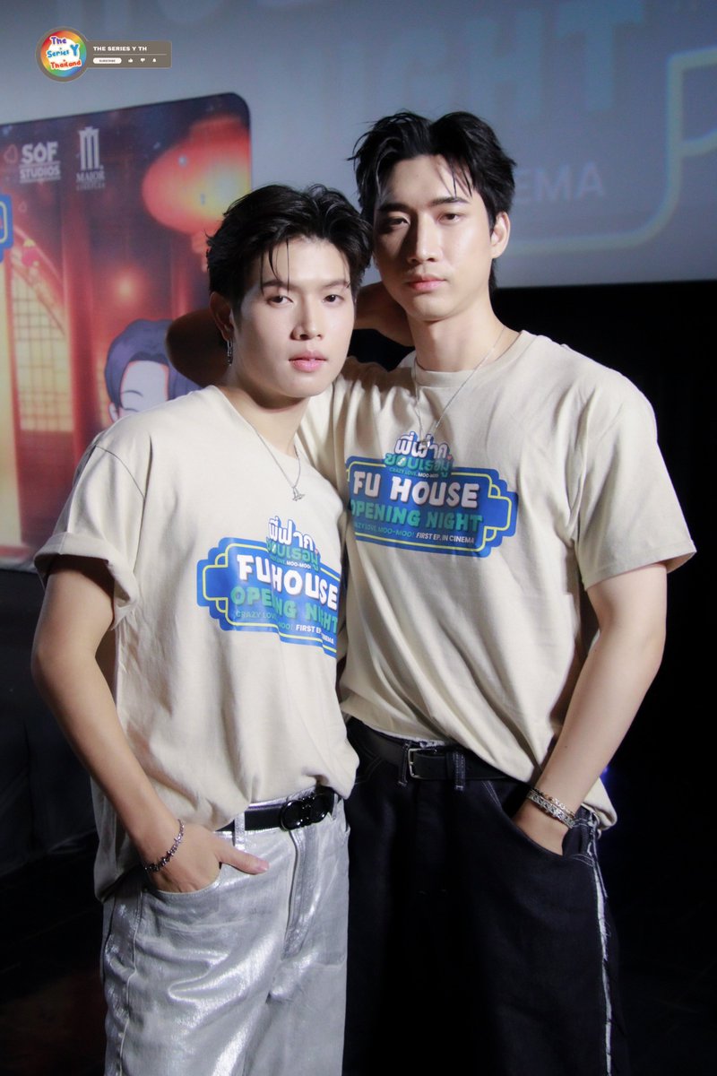 theseriesy_th's tweet photo. "โน่ - เทอร์โบ" นักแสดงนำจากซีรีส์  “พี่ฟากชอบเธอมู่ Crazy Love, Moo-Moo!” ในงาน “Fu House Opening Night” 

#Nohphouluang #Turbotb 
#FUHOUSEOpeningNight
#CrazyLoveMooMoo
#พี่ฟากชอบเธอมู่ https://t.co/8ho4UMoq2P