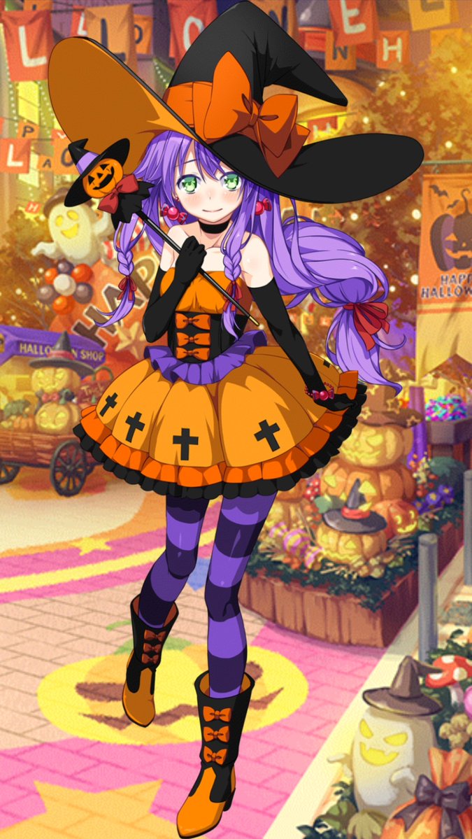 びびび #七瀬りさ ○カボチャの夢見魔女 オレンジと黒のハロウィン
