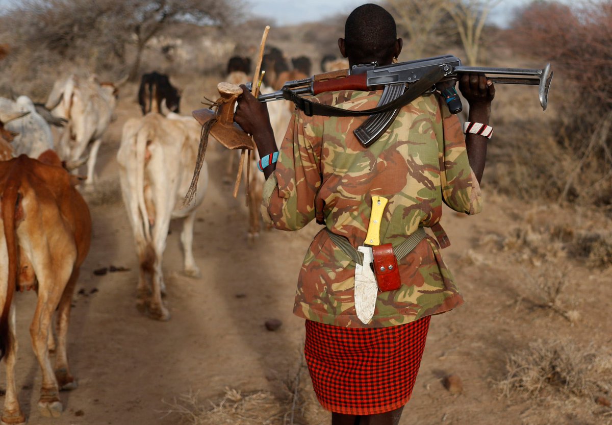 Ryatt_X's tweet photo. A cattle herder in kenya https://t.co/NSOGTkQaLR