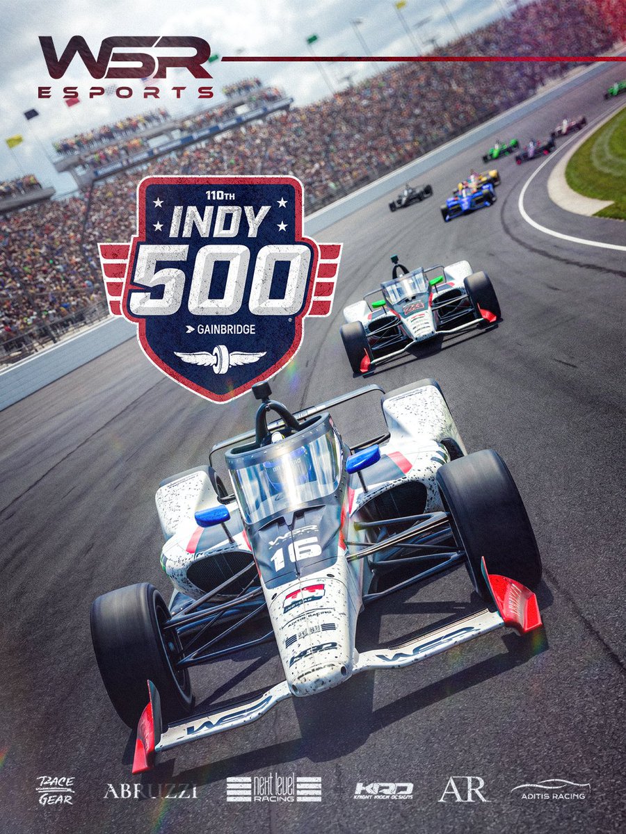 WSResports's tweet photo. The iRacing Indy 500 is upon us! Today, @PradaLukas will be racing in the broadcast split for the Fixed 500 after qualifying in 11th overall out of 1,541 people who attempted. 

Next week, we’ll take a swing at the Open 500 🔥

Partners:
@nextlvlracing 
@Abruzzionline 
RaceGear
ADITIS Racing
Knight Rider Designs

Media by: AR Media Solutions

#wsresports #aditisracing #nextlevelracing #abruzzi #abruzziracewear #racegear #esports #esport #tcr #tcreasterneurope #virtualracing #iracing #iracingworld #motorsport