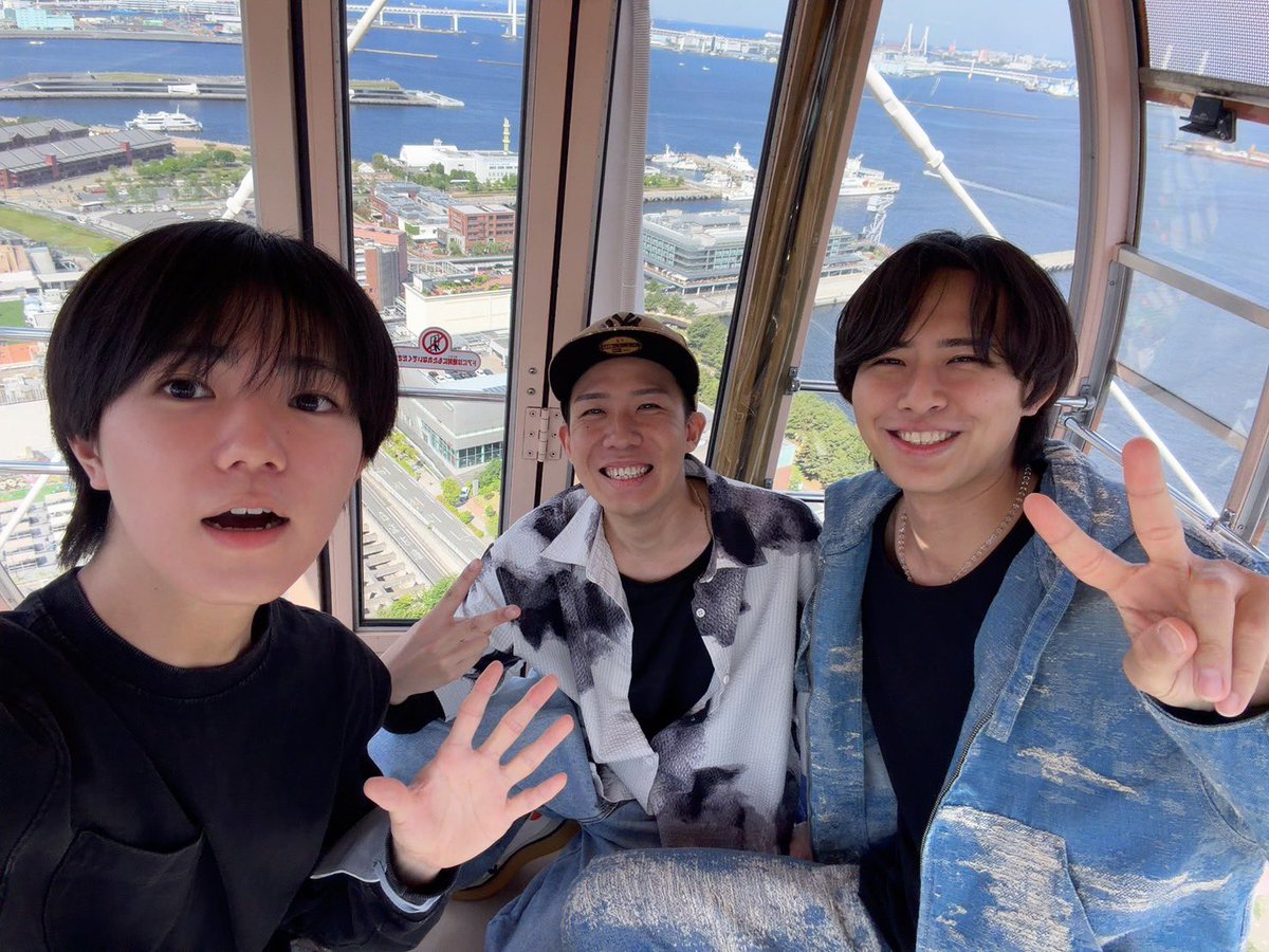 修と俊輝くんとコスモワールドで観覧車に乗ってきました🎡そしてとあるライブを鑑賞してきました！最高にカッコよく素敵でした☺️
