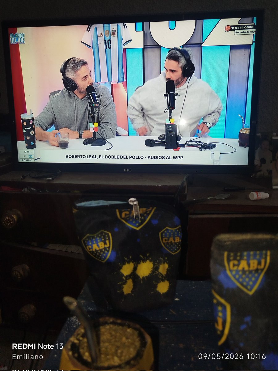 Leonelfran2292's tweet photo. Tomando unos mates mirando el mejor programa #unsabadomejor https://t.co/eIp6XAnhnx