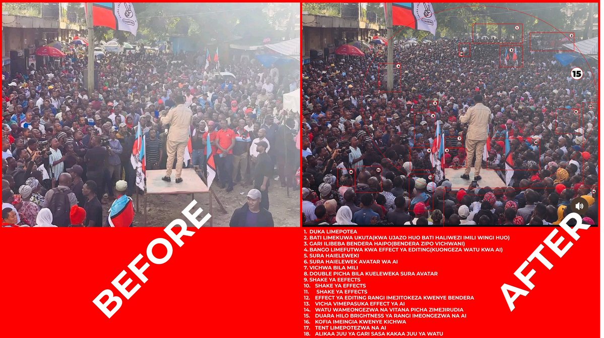 Self-righteous politics collapses the moment deception enters the picture.
You cannot preach democracy while manufacturing public perception.
#FakeNarratives #CHADEMAExposed