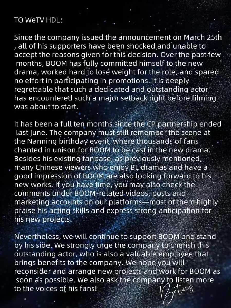 simubaofeng's tweet photo. We truly hope the team will give Boom more diverse projects to showcase his hard work and talent。
#MoreProjectsForBoom
@WeTVThailand
@WeTVOfficial
@HeadlinerTH https://t.co/Hte1gE2S45