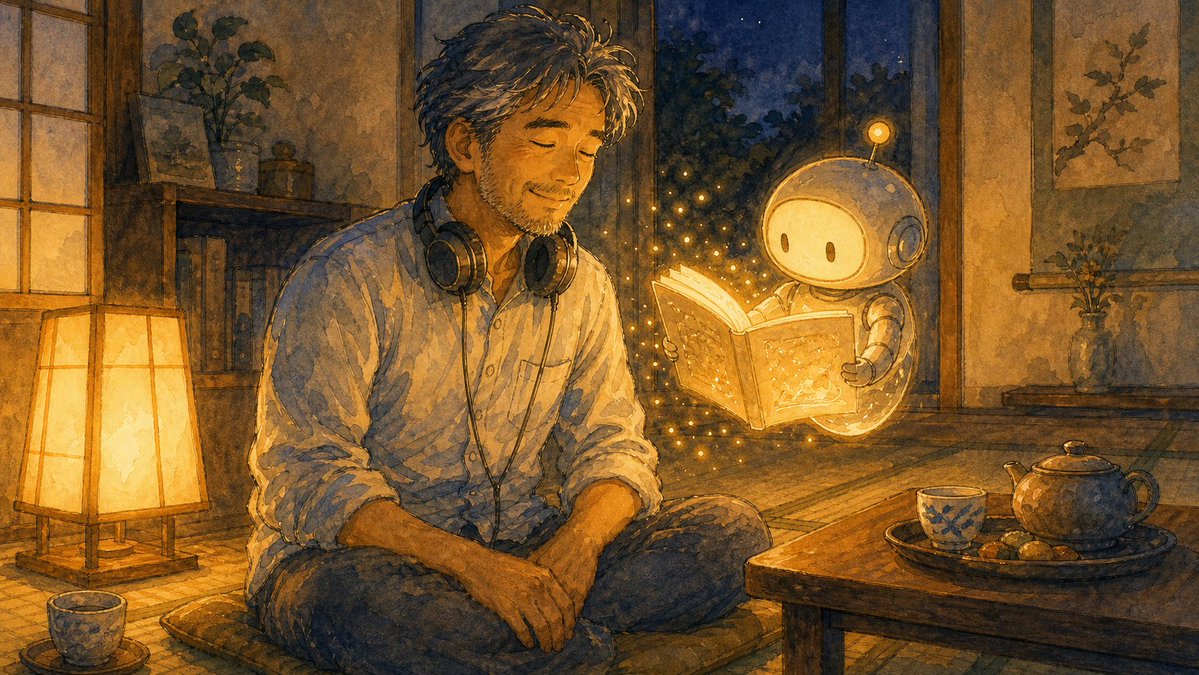 【ジャービス壁打ち日記 Day 40】
「読むのが苦手なら、読んでもらえばよかった件。」

ぼくには弱点がある。

黙読で文章を頭に入れるのが、めちゃくちゃ苦手なのだ。

昔からそうだった。
本を読むときは声に出す。
黙って目で追うだけだと、全然頭に入ってこない。
